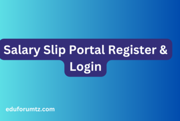 Salary Slip Portal Register & Login