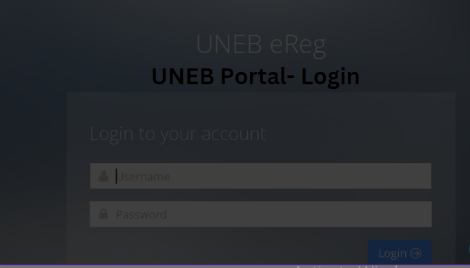 UNEB Portal- Login