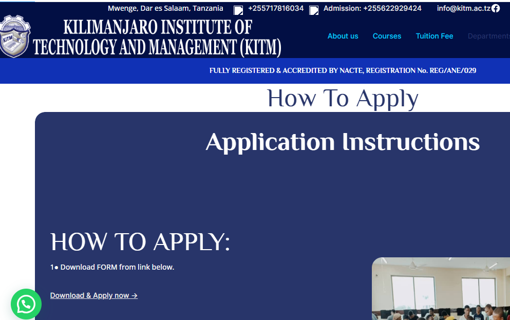 Qualifications for Joining Kilimanjaro Institute of Technology