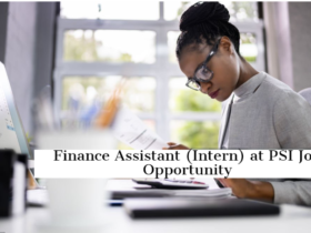 Finance Assistant (Intern) at PSI Job Opportunity