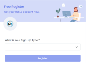 register and create an account