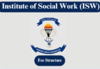 Institute of Social Work Fee Structure