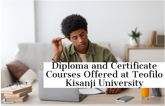 Diploma and Certificate Courses Offered at Teofilo Kisanji University