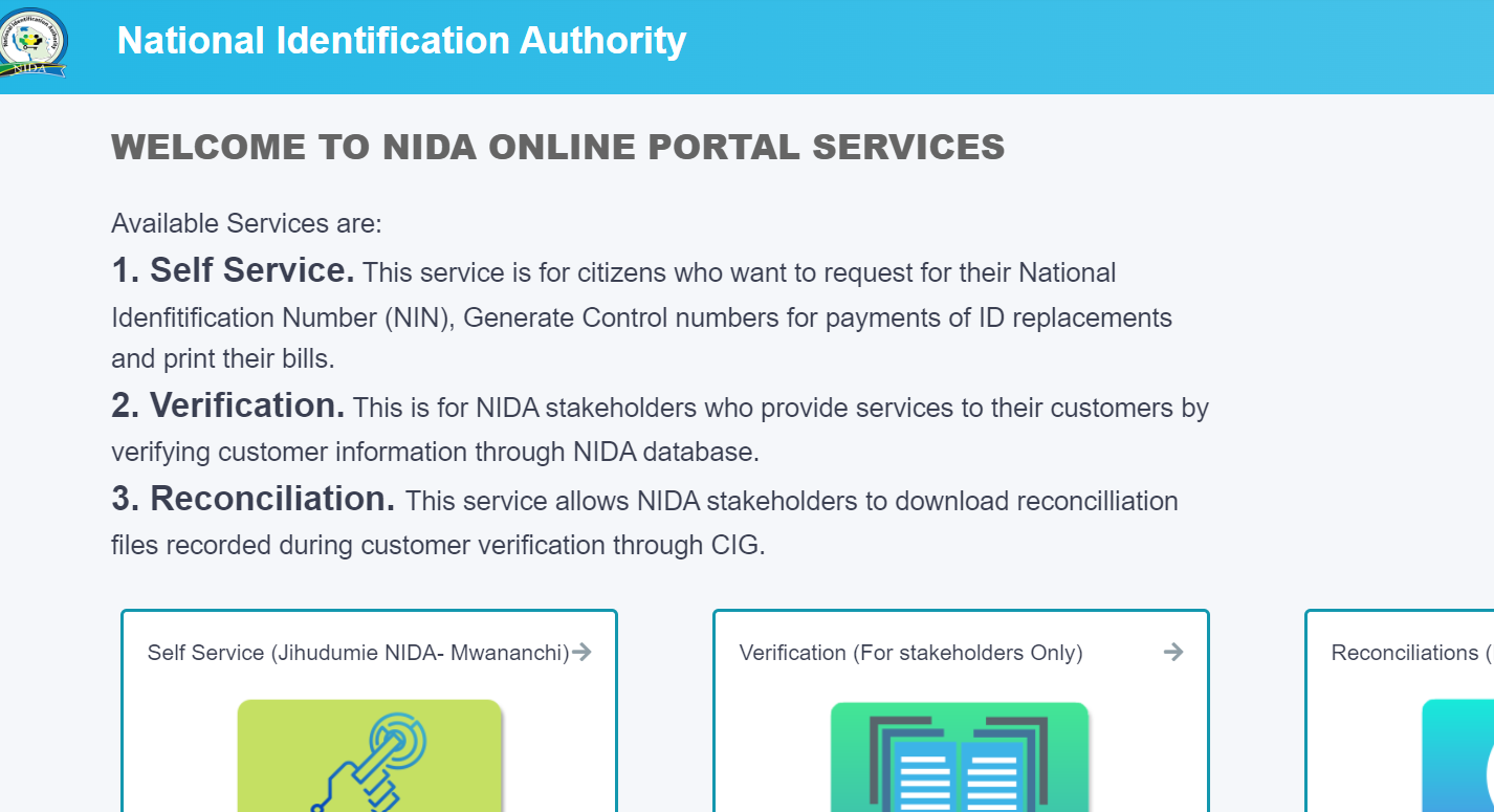 NIDA Online Services