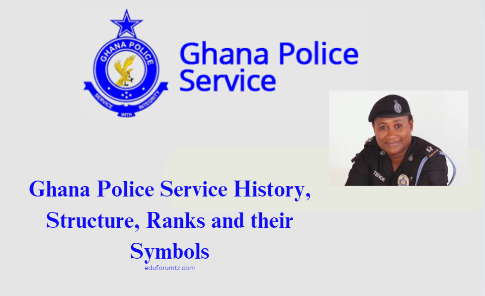 Ghana Police Service History, Structure, Ranks and their Symbols