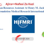 Human Resources Assistant At Henry M. Jackson Foundation Medical Research International