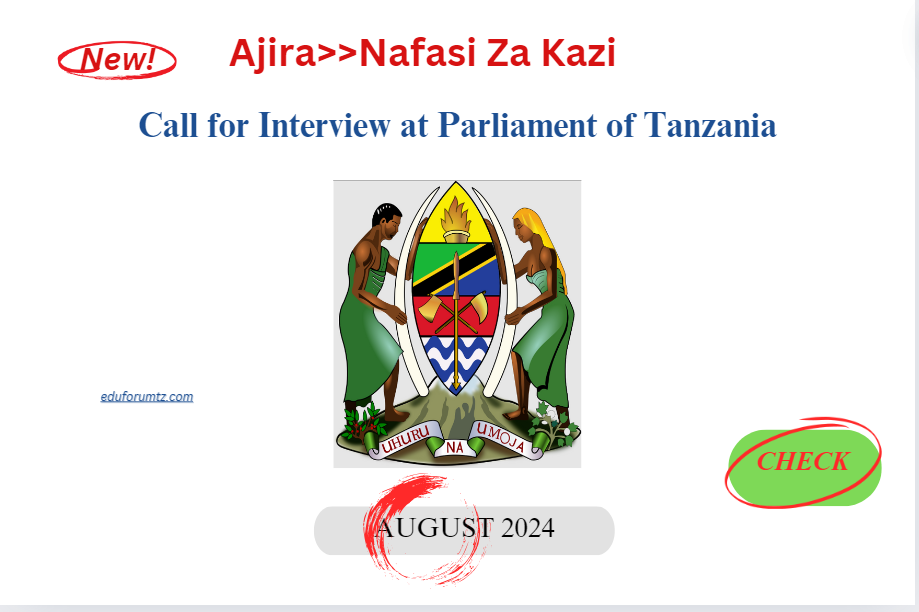 Call for Interview at Parliament of Tanzania