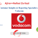 Customer Insights & Reporting Specialist at Vodacom, August 2024