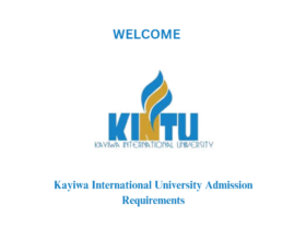 Kayiwa International University Admission Requirements