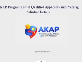 AKAP Program List of Qualified Applicants and Profiling Schedule Details