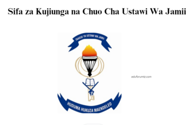 Sifa za Kujiunga na Chuo Cha Ustawi Wa Jamii