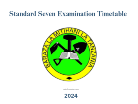 Standard Seven Examination Timetable