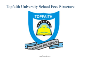 Topfaith University School Fees Structure