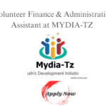 Volunteer Finance & Administrative Assistant at MYDIA-TZ