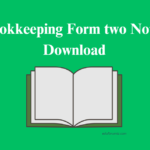 Bookkeeping Form two Notes Download