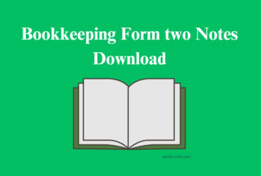 Bookkeeping Form two Notes Download