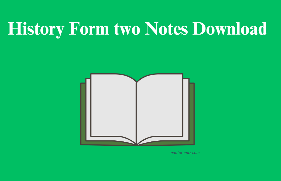 History Form two Notes Download