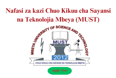 Assistant Lecturer (Physics/Nuclear Physics) At MUST