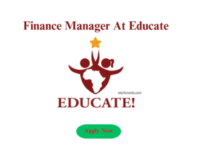 Finance Manager At Educate