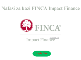 Chief Financial Officer (CFO) position at FINCA Impact Finance