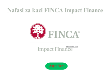 Chief Financial Officer (CFO) position at FINCA Impact Finance