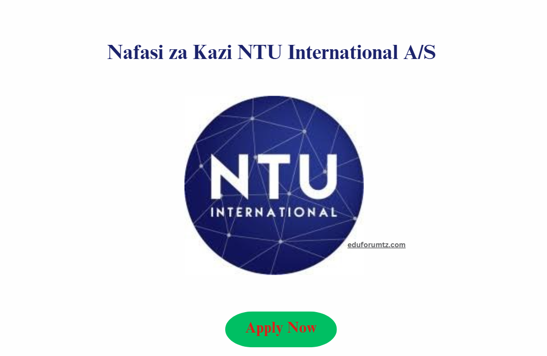 GIS, Management Information System and M&E Expert position at NTU International A/S